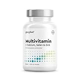 Multivitamin Tabletten - wertvolle Mineralstoffe & alle A-Z Nährstoffe im Komplex - über 1 Jahr Vorrat - 450 kleine, leicht zu schluckende Tabletten - Immun-Support* - 100% laborgeprüft
