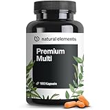 Premium Multivitamin – 180 hochdosierte Komplex-Kapseln – wertvolle Vitamine A-Z – Premium-Rohstoffe – mit Bioaktiv-Formen – ohne unnötige Zusätze – in Deutschland produziert & laborgeprüft