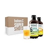 hohes C Super Shots Geschenkset: 1x Immun 330ml + 1x Energie 330ml + Shotglas, Orange, Mango, Ingwer, Cranberry, Guarana, Chili