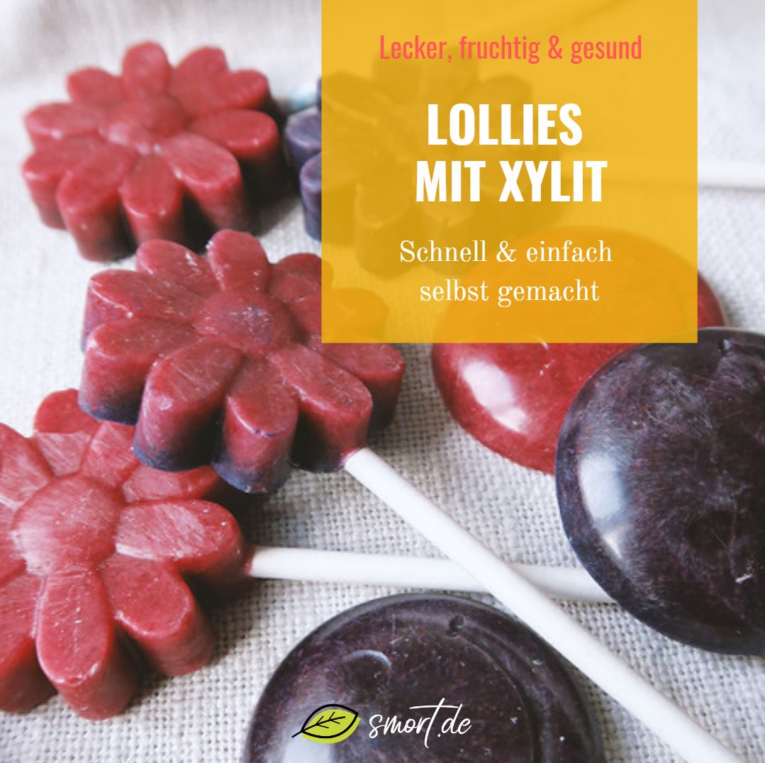 Fruchtige und gesunde Lollies selbst gemacht mit Xylit ohne Zucker - für Kinder