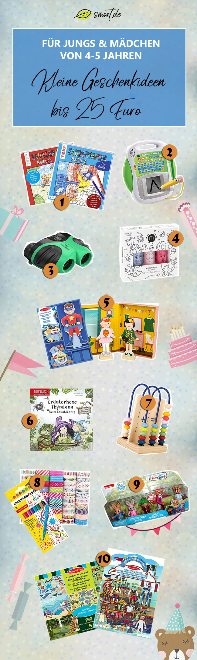 Kleine Geschenke für 4 Jährige und 5 Jährige bis 25 EURO - Mädchen und Junge #spielzeug