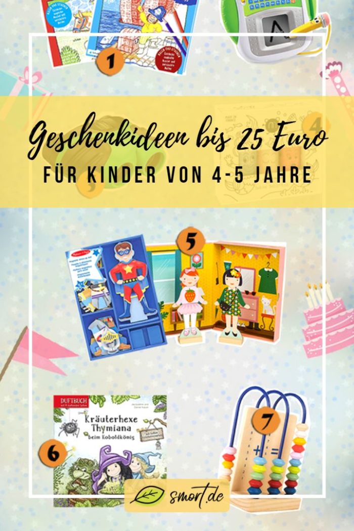 Eine abwechslungsreiche Liste mit kleinen Geschenke für Kinder bis 25 Euro von 4-5 Jahre - Mädchen & Junge #ideen #geburtstag #spielzeug #kleinkind